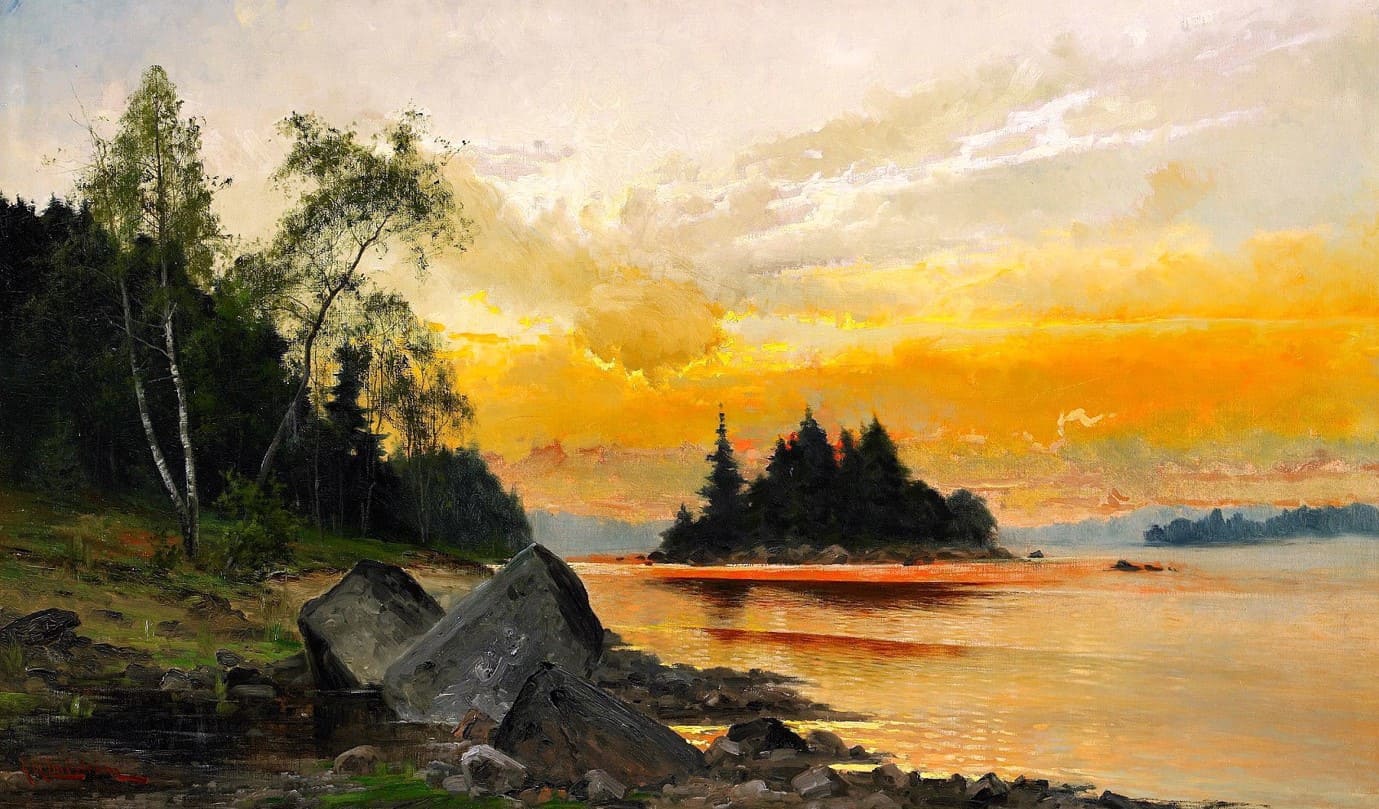 Художник Arvid Mauritz Lindstrom (1849 – 1923). Гений атмосферного пейзажа