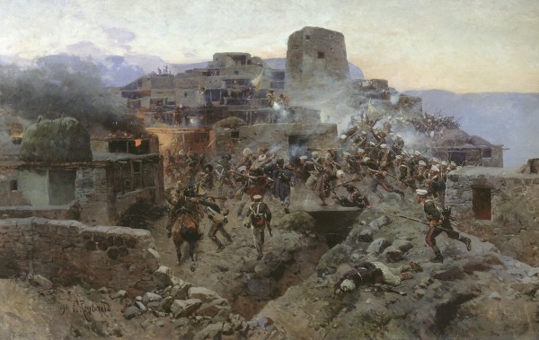 Подвиг полковника Карягина Павла Михайловича и батальона 17-го егерского полка летом 1805 г