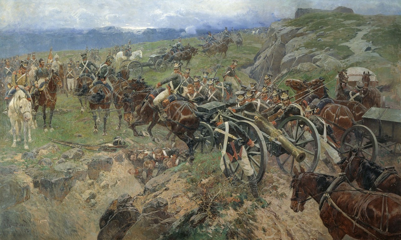 Подвиг полковника Карягина Павла Михайловича и батальона 17-го егерского полка летом 1805 г