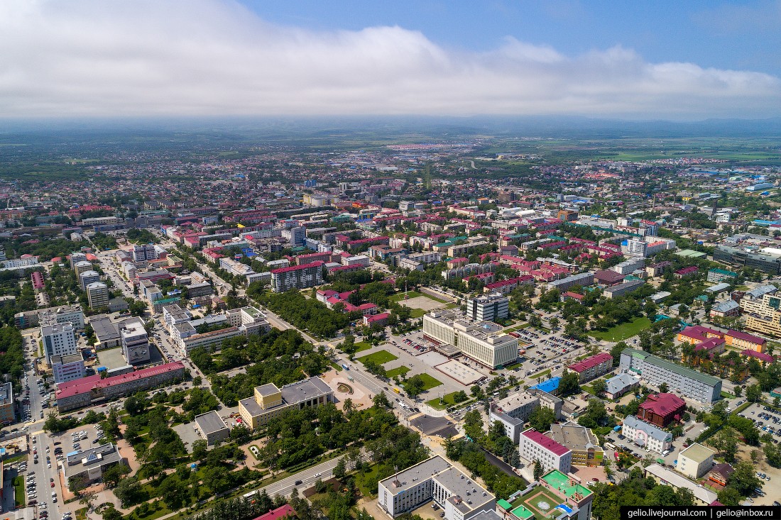 Южно-Сахалинск с высоты — город с японским наследием (38 фото)