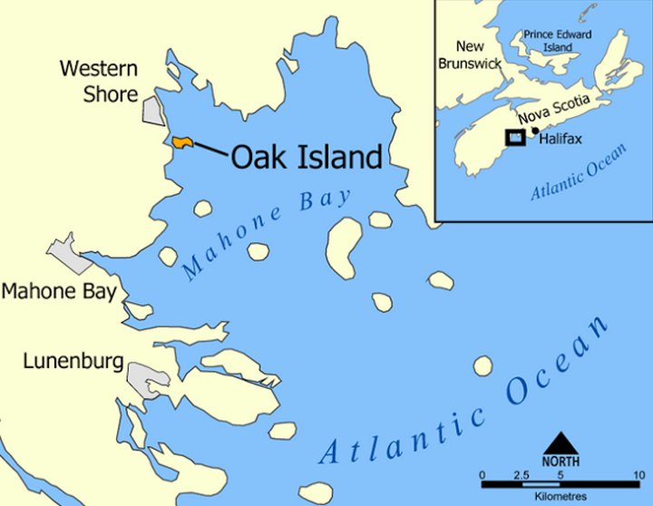Загадки острова Оук, которою не могут разгадать уже 200 лет