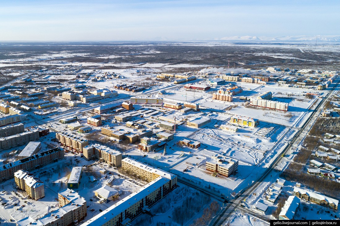 Салехард с высоты — город на полярном круге (52 фото)