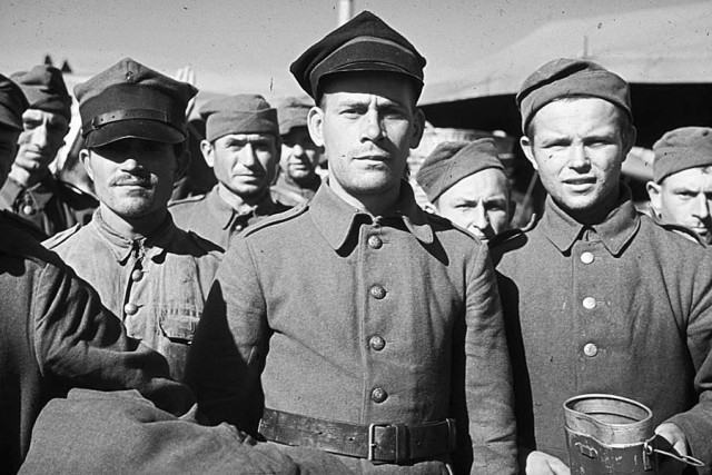 Польские солдаты, плененные германскими войсками