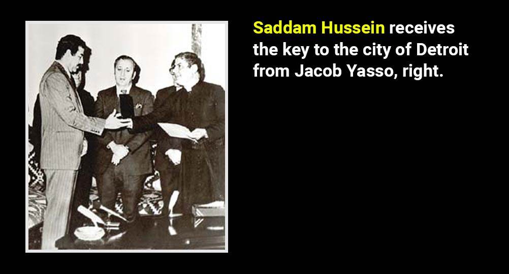 Саддам Хусейн унёс с собой в Ад ключ от Детройта, который был ему вручен властями города в 1980 году