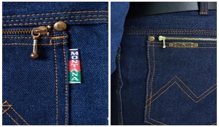 Классические джинсы Монтана изготавливались из синей ткани и имели тройную строчку / Фото: avito.ru