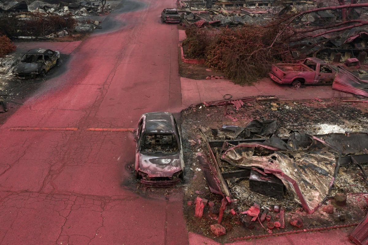 После пожаров в Калифорнии (фотографии)