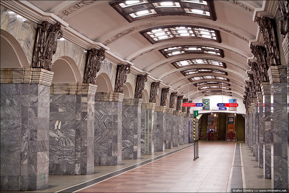 Самые красивые станции Санкт-Петебургского Метрополитена