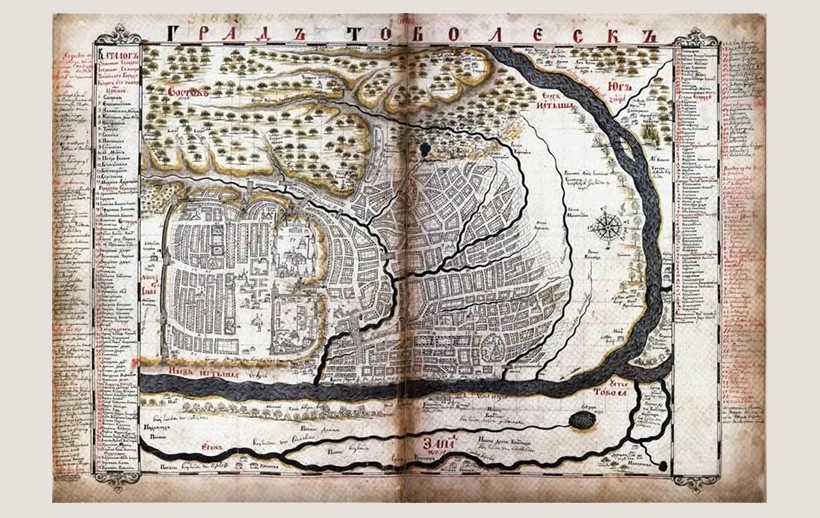 Карта Тобольска