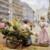 Художник Louis Marie de Schryver (1862 – 1942). Цветы Парижа