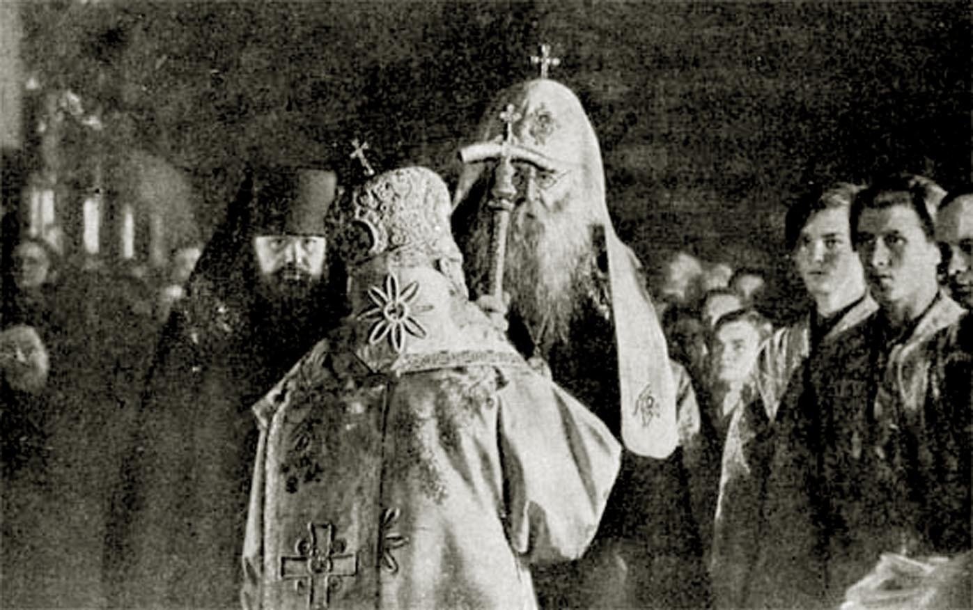 Интронизация Патриарха Алексия. 1943 г.