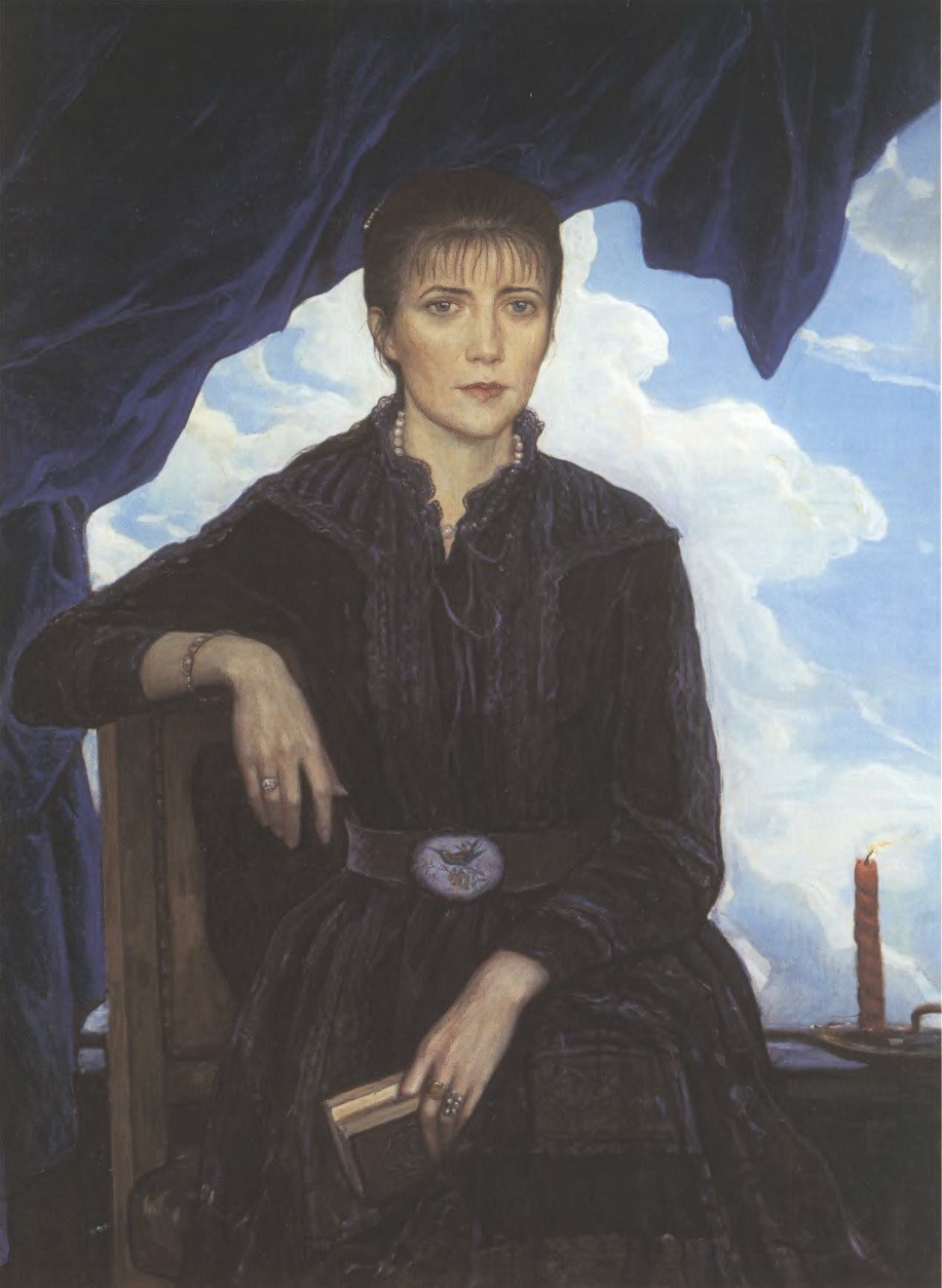 ИЛЬЯ ГЛАЗУНОВ. Нина. Жена художника. 1980. Холст, масло 122 x 90 см