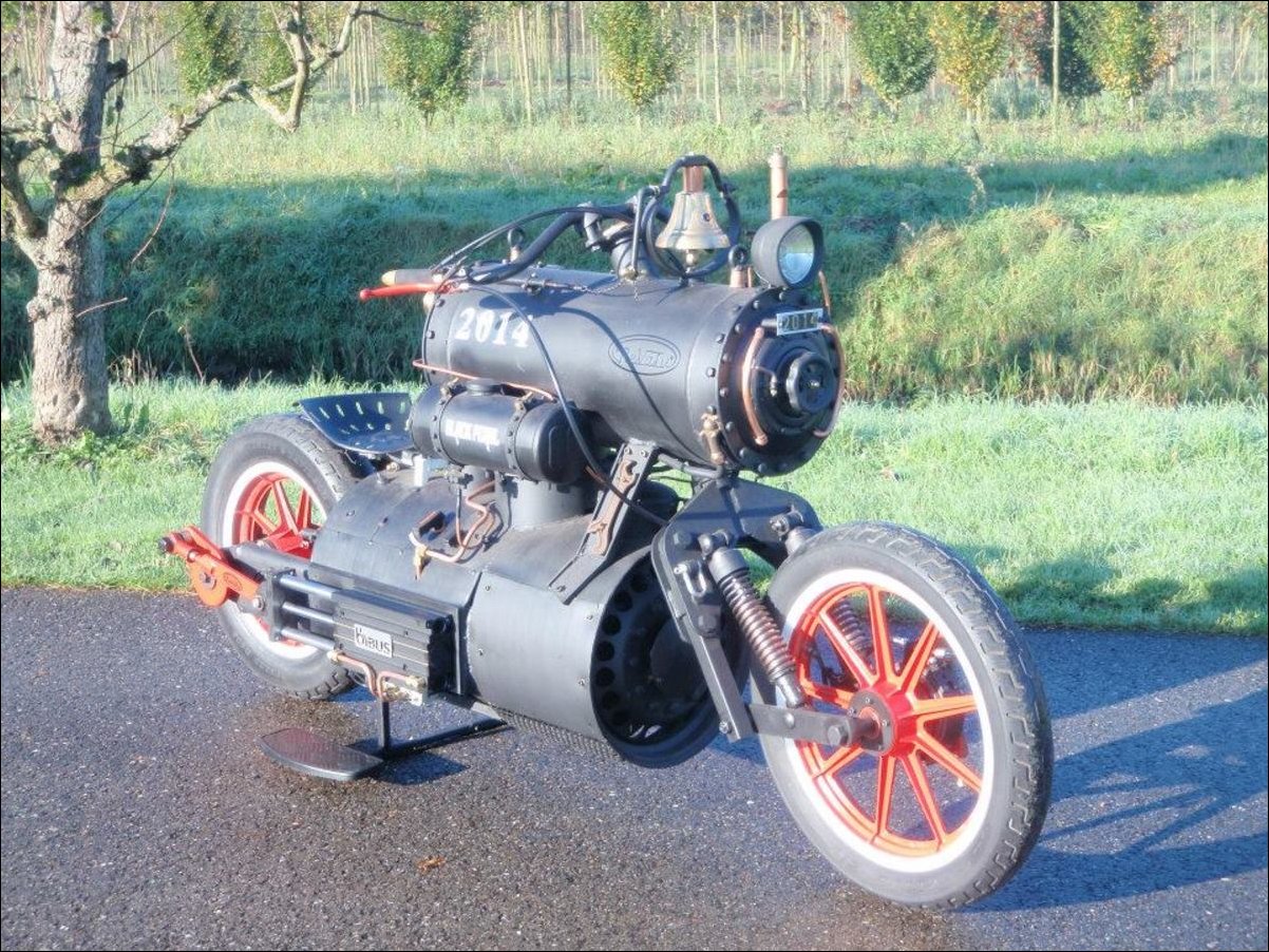 Паровой мотоцикл Черная Жемчужина