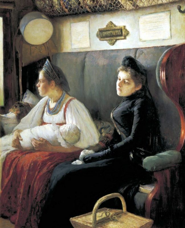 Леонид Пастернак «К родным», 1891 год