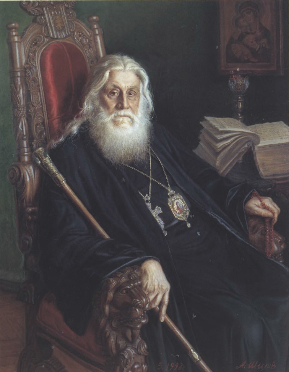 АЛЕКСАНДР ШИЛОВ. Портрет епископа Василия (Родзянко). 1998. Холст, масло