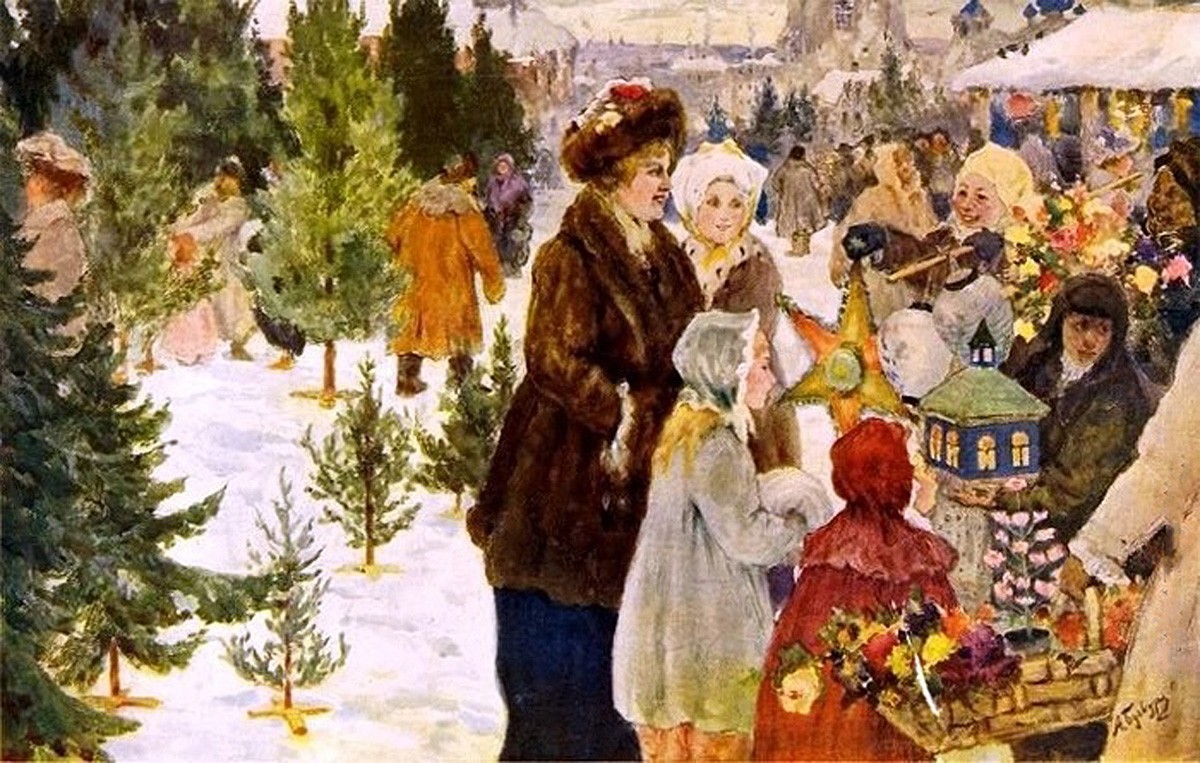 Рождественский базар, 1906, Бучкури Александр Алексеевич(1870-1942)