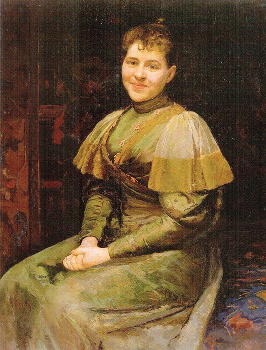 Пимоненко Портрет жены художника Александры Владимировны Пимоненко  1893 (531x700, 259Kb)