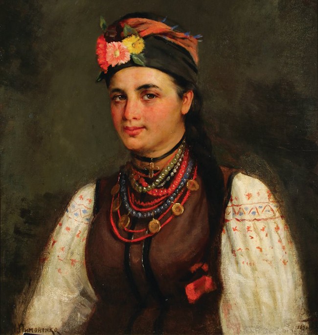 Пимоненко Портрет Марии Нестеренко 1896  17 (650x684, 316Kb)