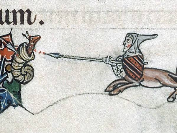 Почему на средневековых рисунках рыцари сражаются с улитками