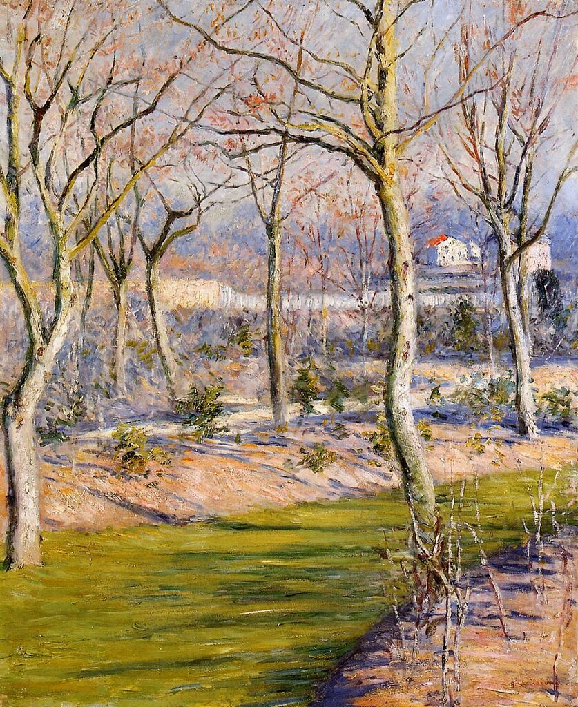 The Garden at Petit Gennevilliers in Winter - 1894- Private collection -  Painting - oil on canvas.jpg