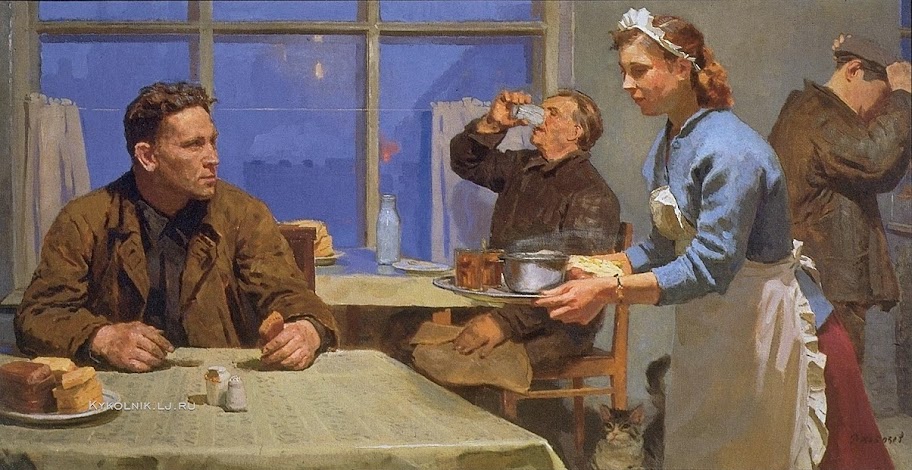 Обед в изобразительном искусстве СССР. Советский соцреализм