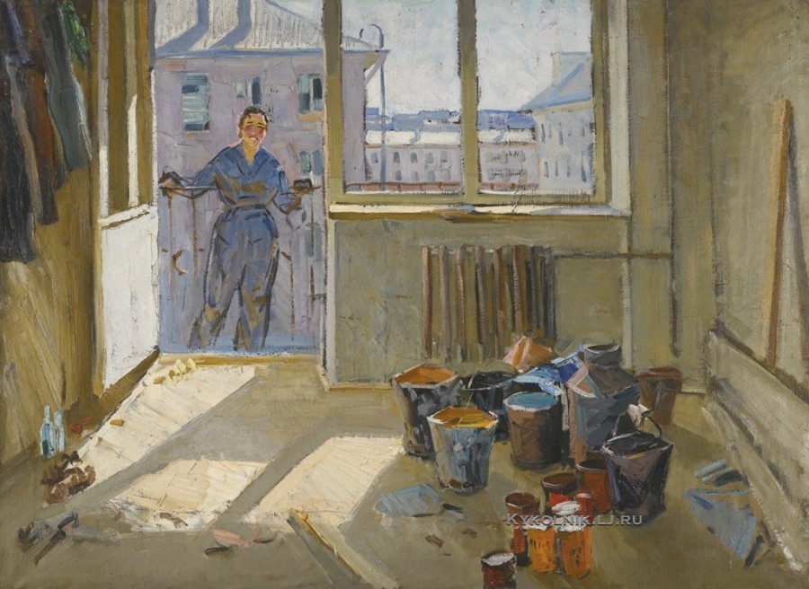 Данциг Май Вольфович (Белоруссия, 1930) «Девушка на балконе»