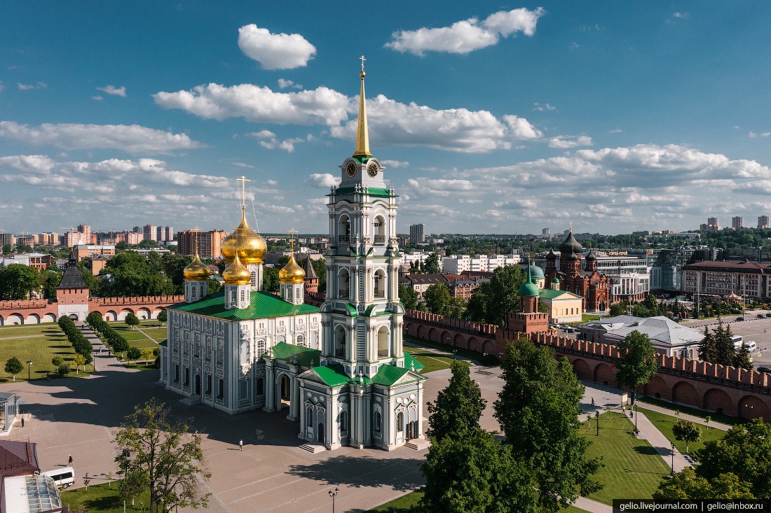 тула с высоты, Успенский собор, тульский кремль