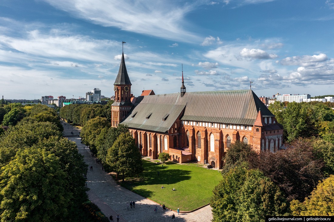 калининград, калининград с высоты, кафедральный собор