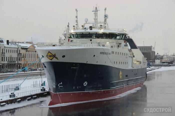 Траулер "Норвежское море" , построенный в России, стал одним из лучших в мире
