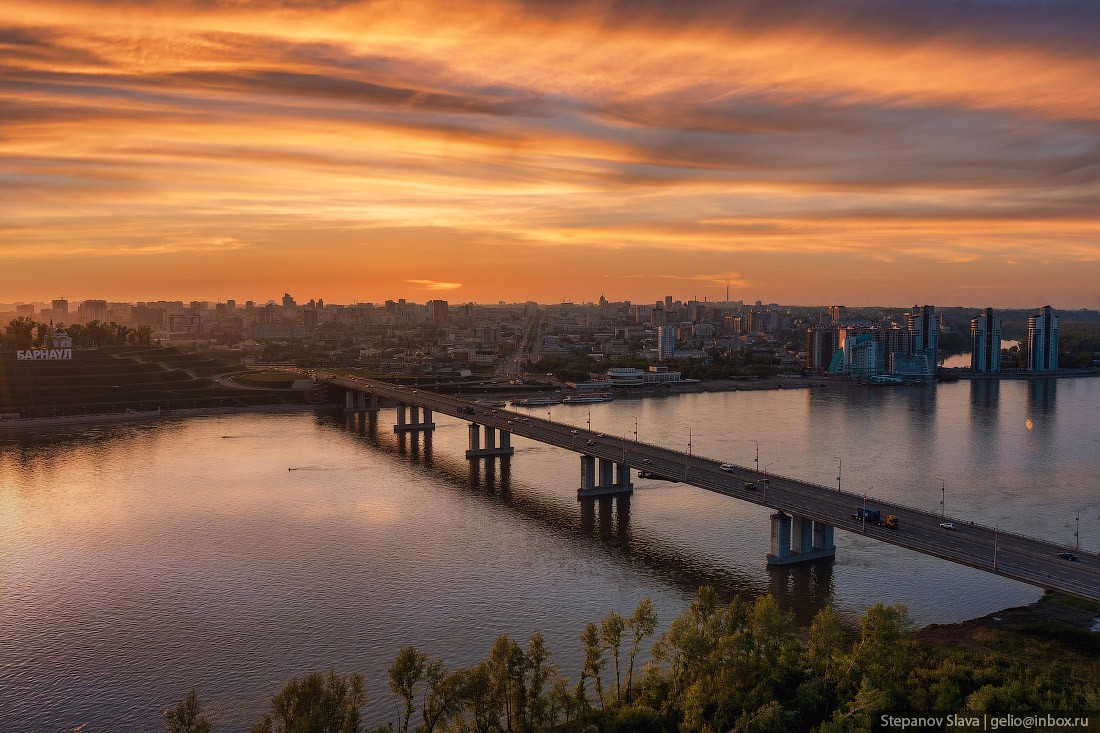 Барнаул мост набережная