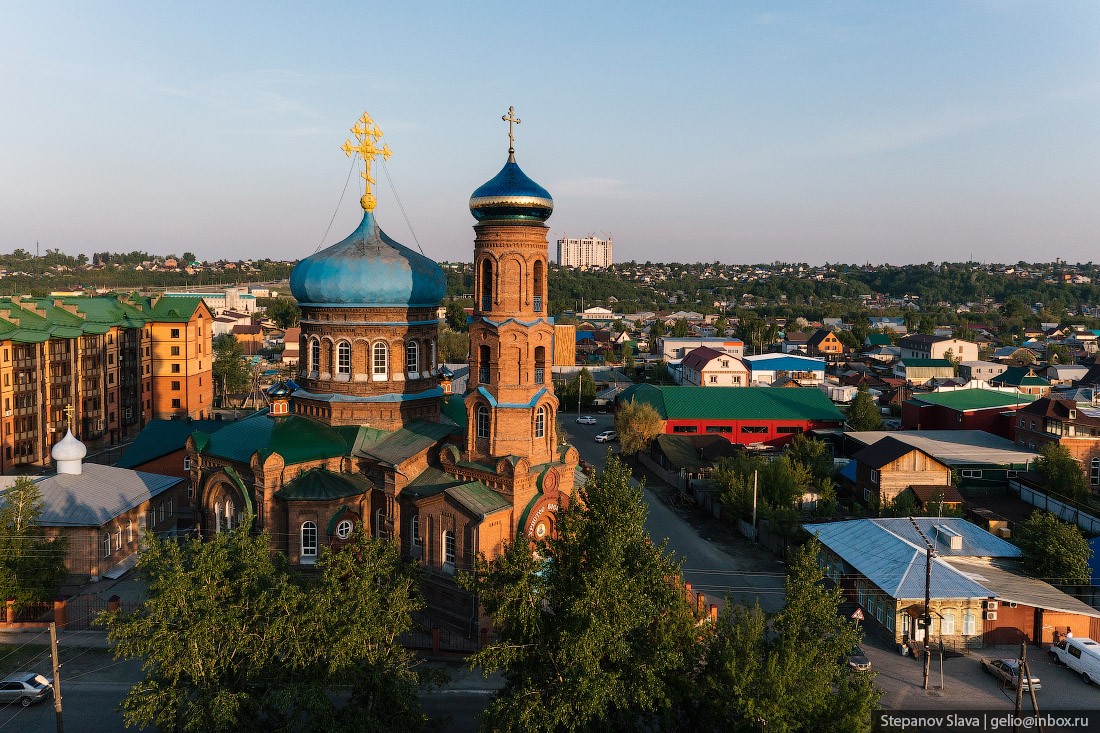 Барнаул с высоты, Покровский кафедральный собор