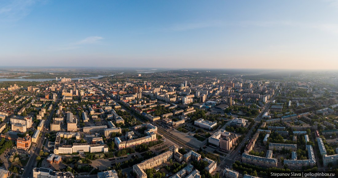 Барнаул с высоты, панорама