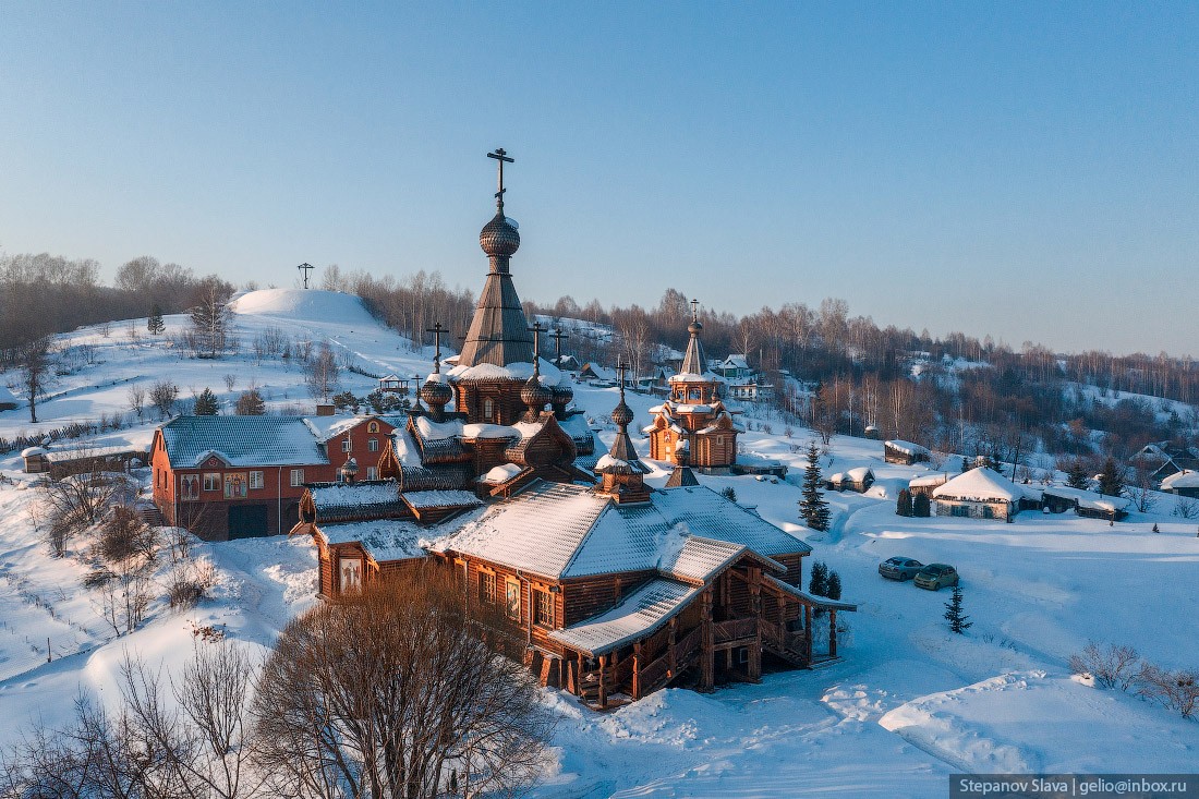 Новокузнецк, зима, храм святого иоанна воина