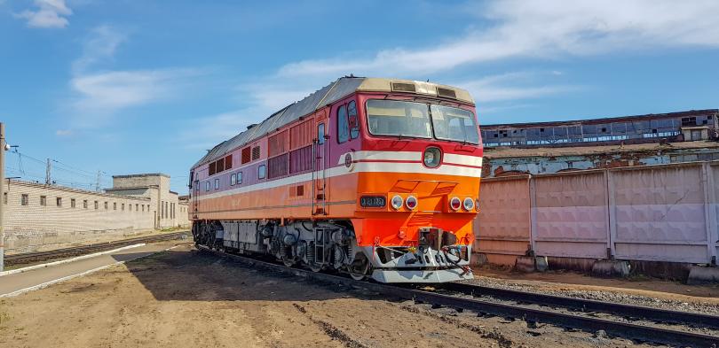 Пассажирский тепловоз ТЭП70 в депо Бологое ТЧЭ-4. Фото: Алексей Алексеев