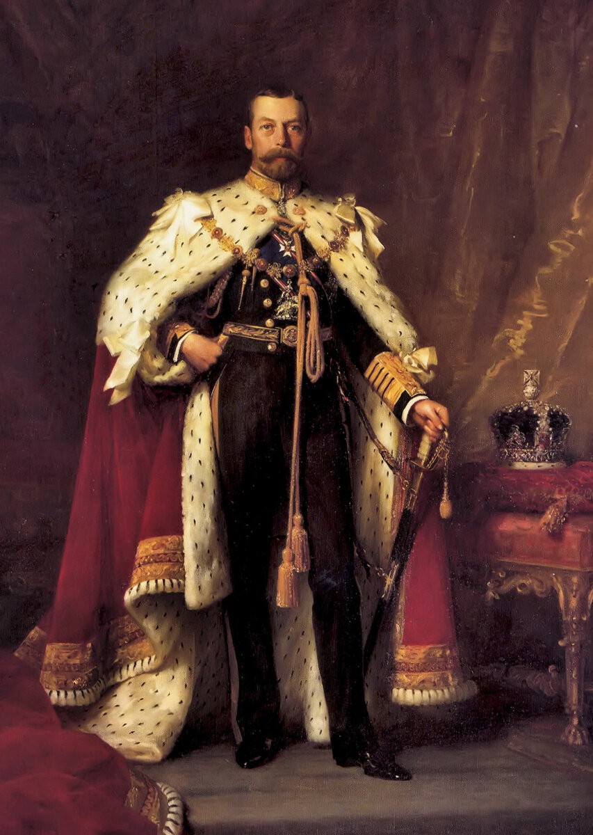 «Георг V в Коронационной мантии», 1911, холст, масло