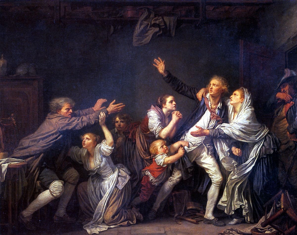 художник Жан-Батист Грёз (Jean-Baptiste Greuze) картины - 03