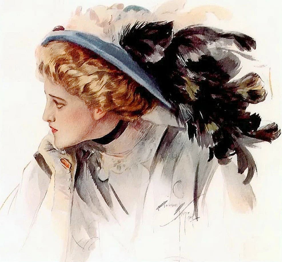 Художник Harrison Fisher (1875 – 1934). Идеал американской женщины эпохи модерна