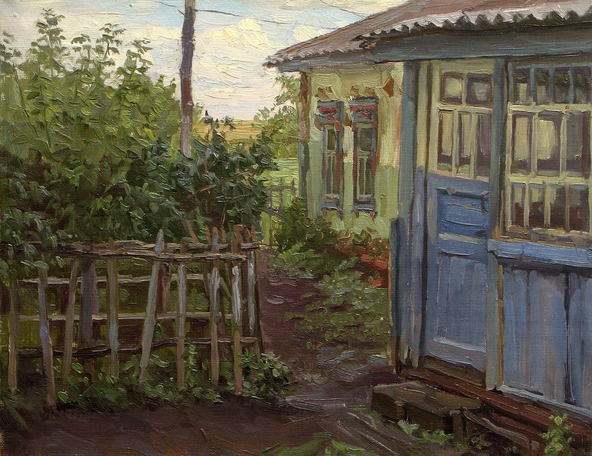 Художник Константин Селезнёв. На пороге бабушкиного дома