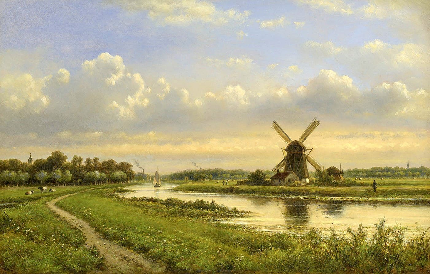 Художник Lodewijk Johannes Kleijn (1817 – 1897). В краю мельниц и каналов