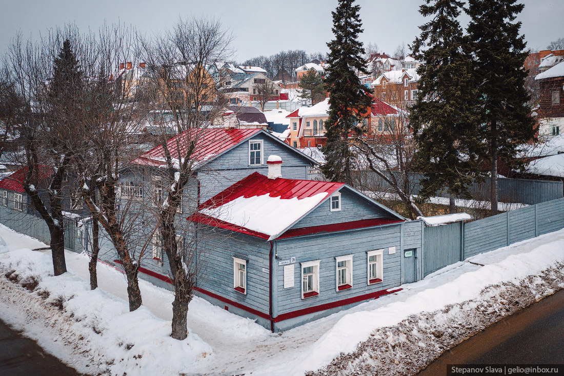 калуга с высоты, дом циолковского, дом-музей