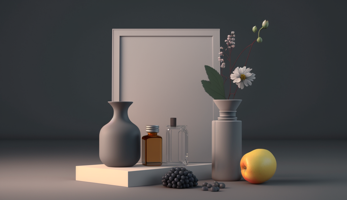 Подсказка: Still life with a limited color palette and minimalistic tones