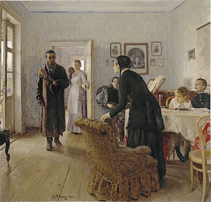 Илья Репин «Не ждали», 1884 год