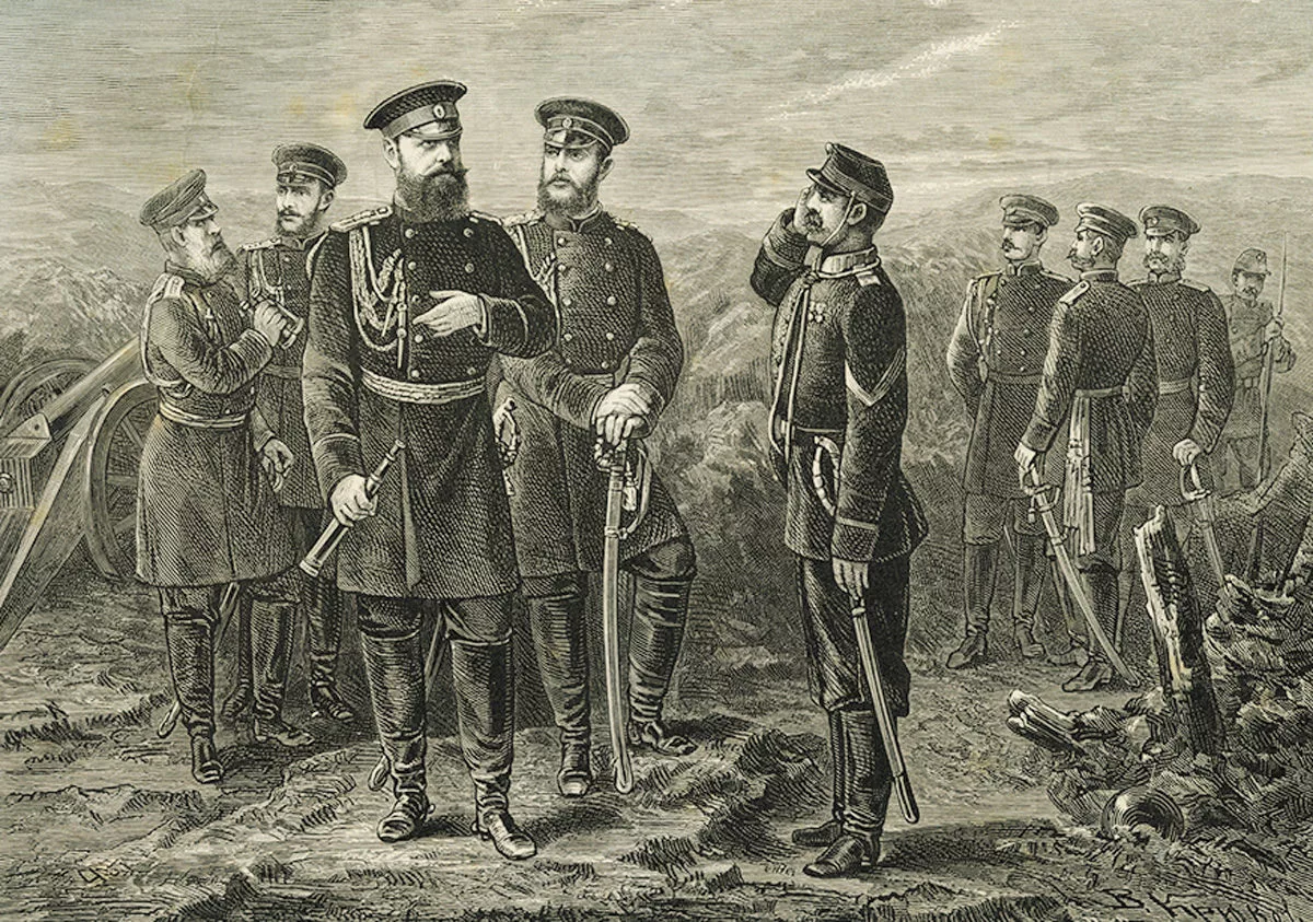 Александр III во время русско-японской войны 1877-1878 годов.