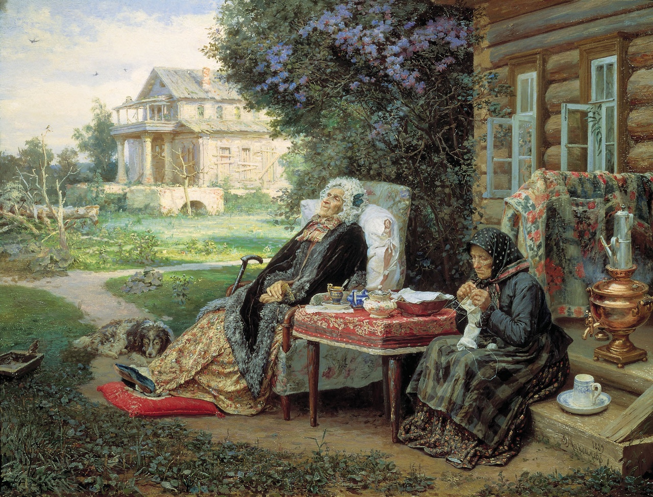 «Всё в прошлом», Максимов Василий, 1889 год (картины с историей)