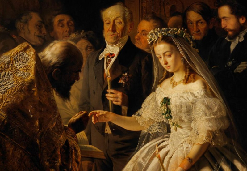 Василий Пукирев, «Неравный брак», 1862 год. (картины с историей)