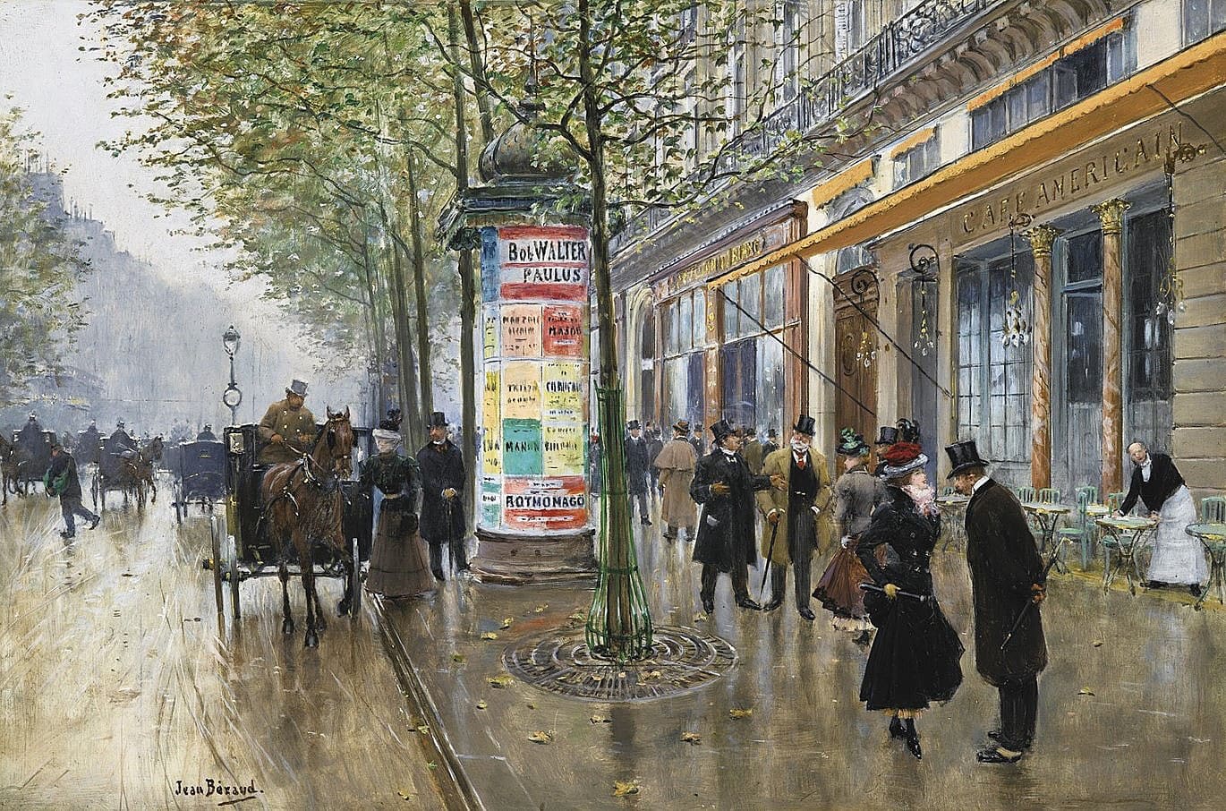 Художник Jean Beraud (1848 – 1935). Париж, как образ утончённой красоты