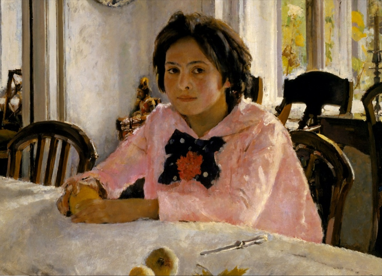 Валентин Серов, «Девочка с персиками», 1887 год. (картины с историей)