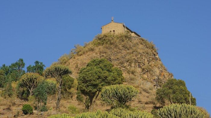 Монастырь Абба-Панталевон близ Аксума.  Фото: twitter.com.