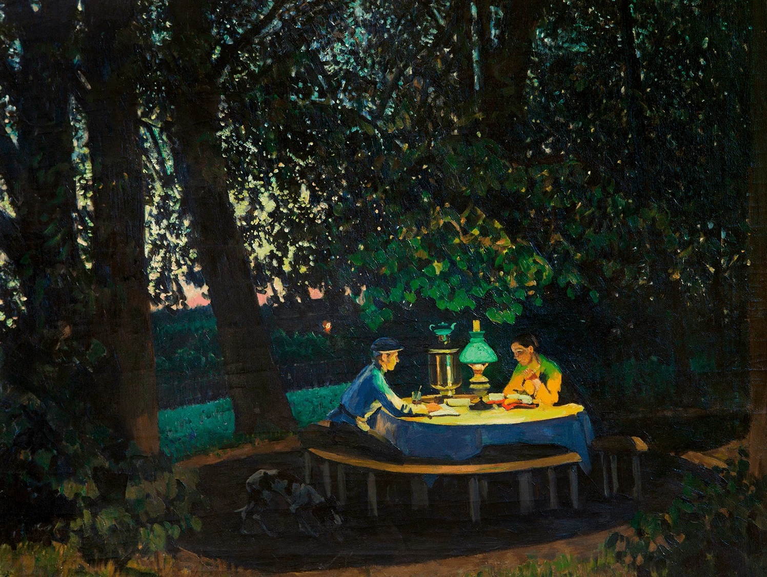 Константин Юон «Августовский вечер. Лигачёво», 1922 год (картины с историей)